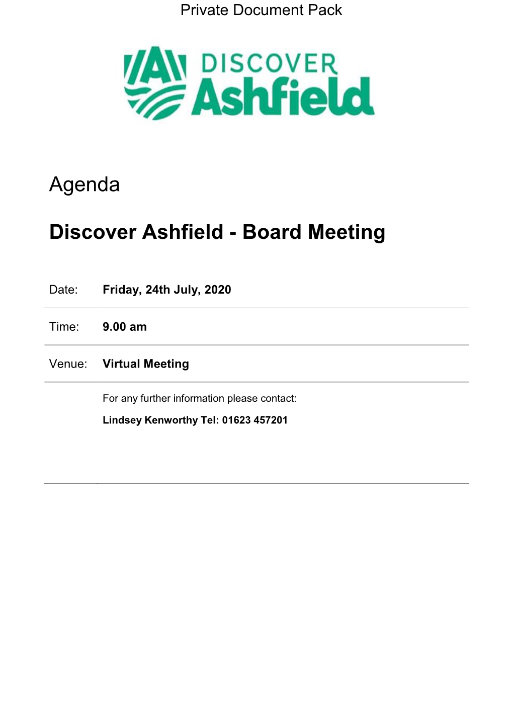 (Private Pack)Agenda Document for Discover Ashfield