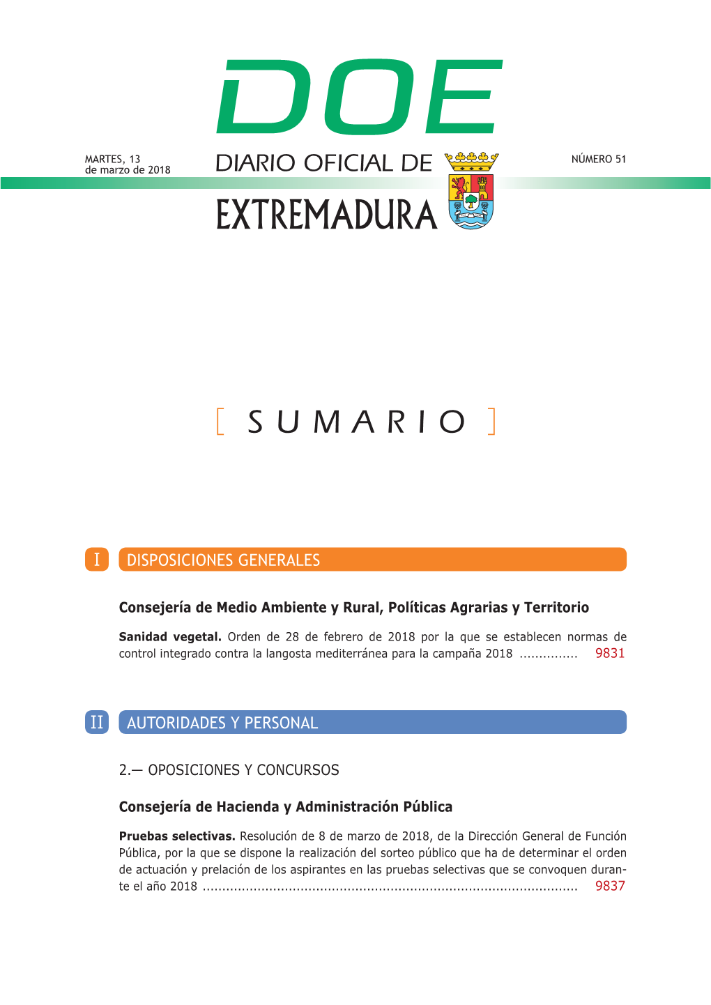 Diario Oficial De Extremadura