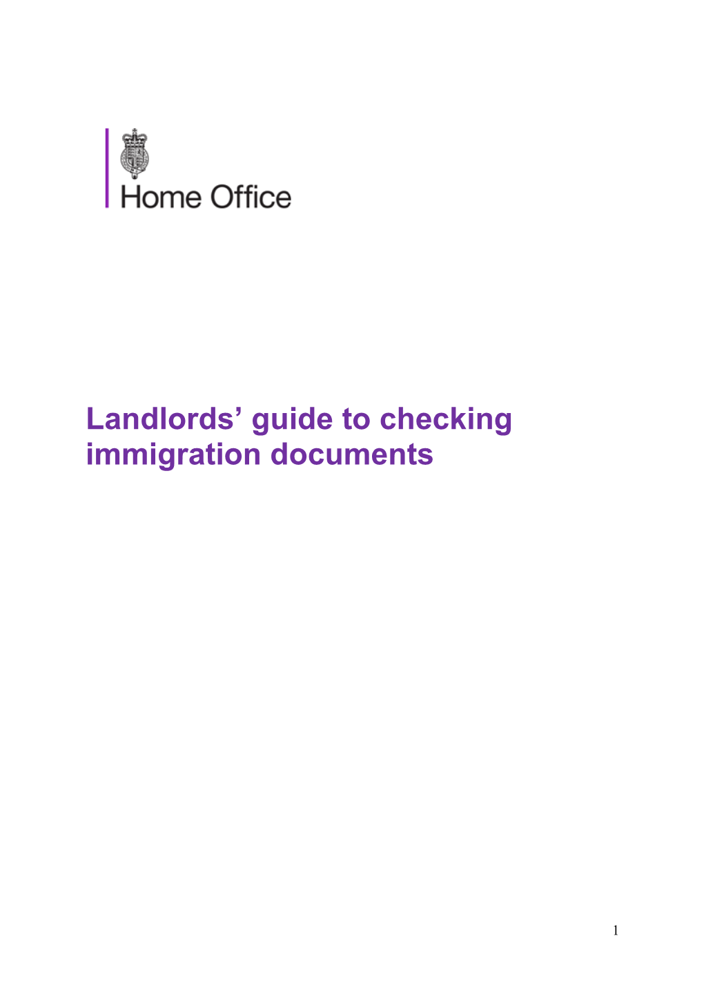 Landlords' Guide to Checking Immigration Documents