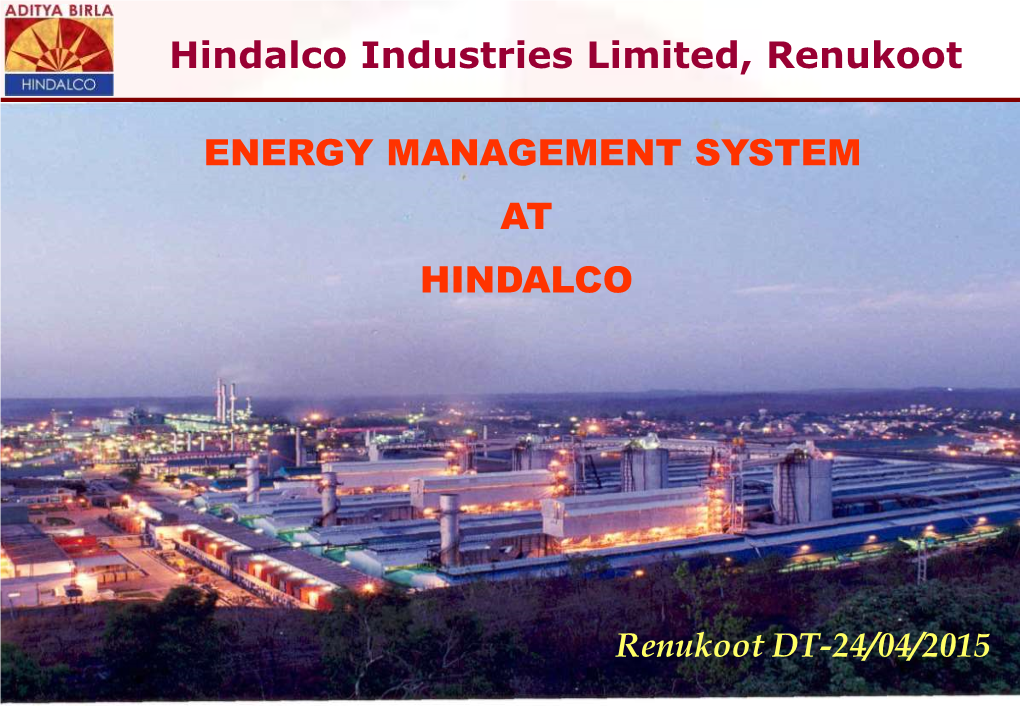 Best Practice Presentation by HINDALCO, Renukoot