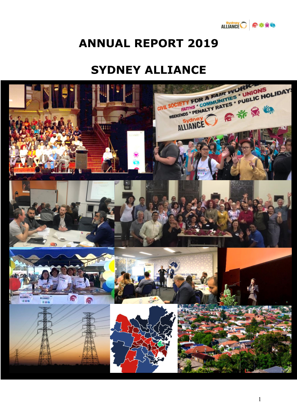 Annual Report 2019 Sydney Alliance