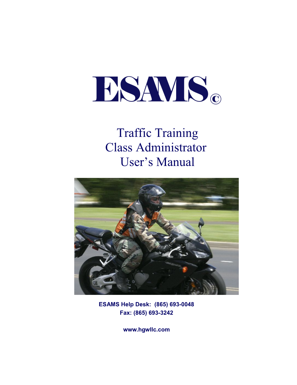 ESAMS Help Desk: (865) 693-0048