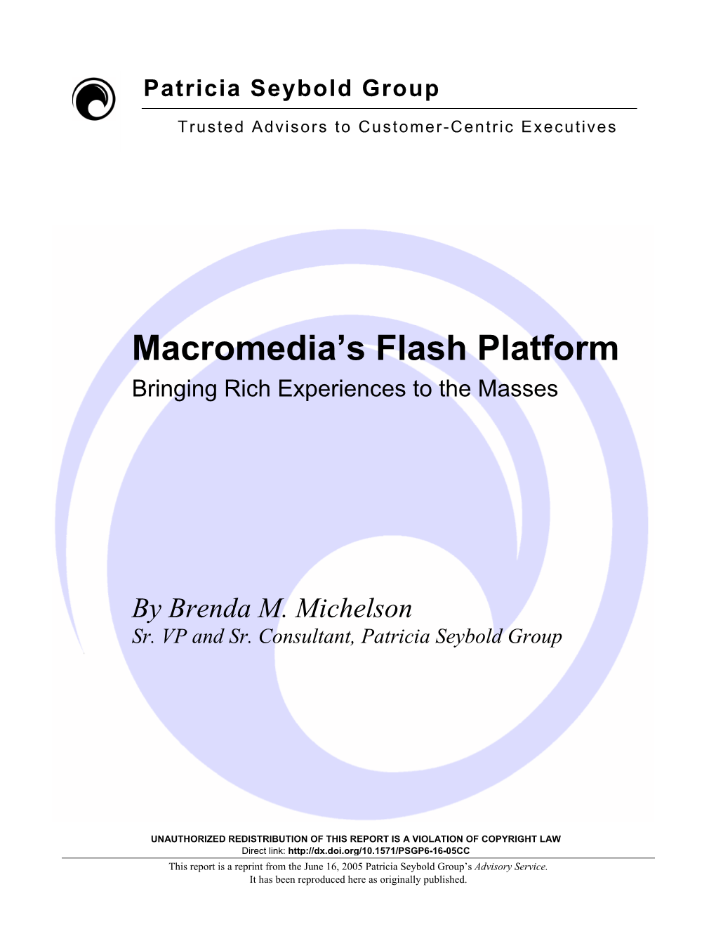 Macromedia's Flash Platform