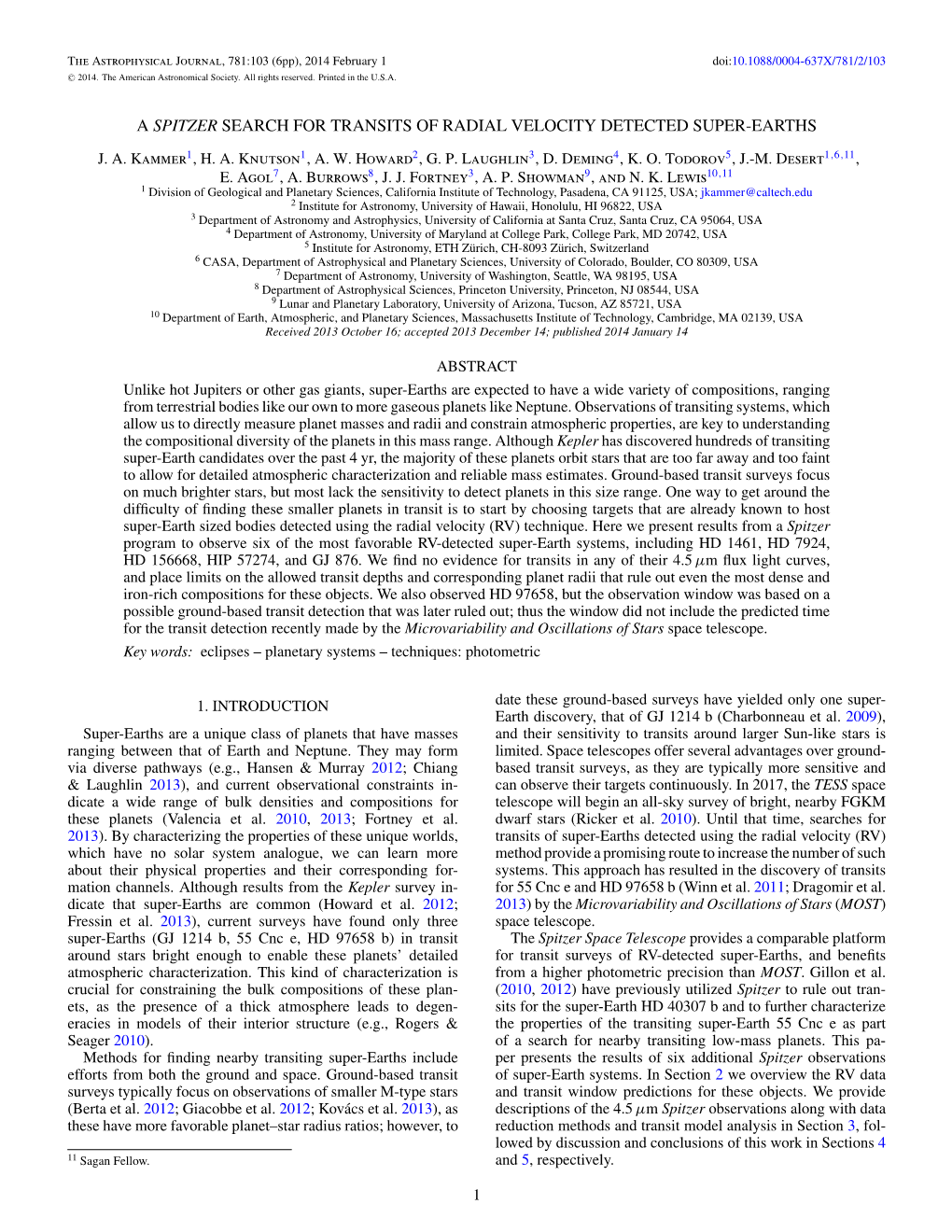 A Spitzer Search for Transits of Radial Velocity Detected Super-Earths