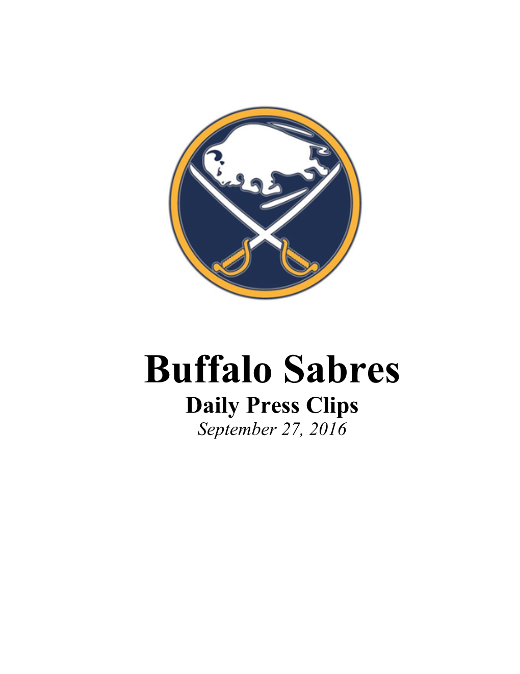 Buffalo Sabres Digital Press