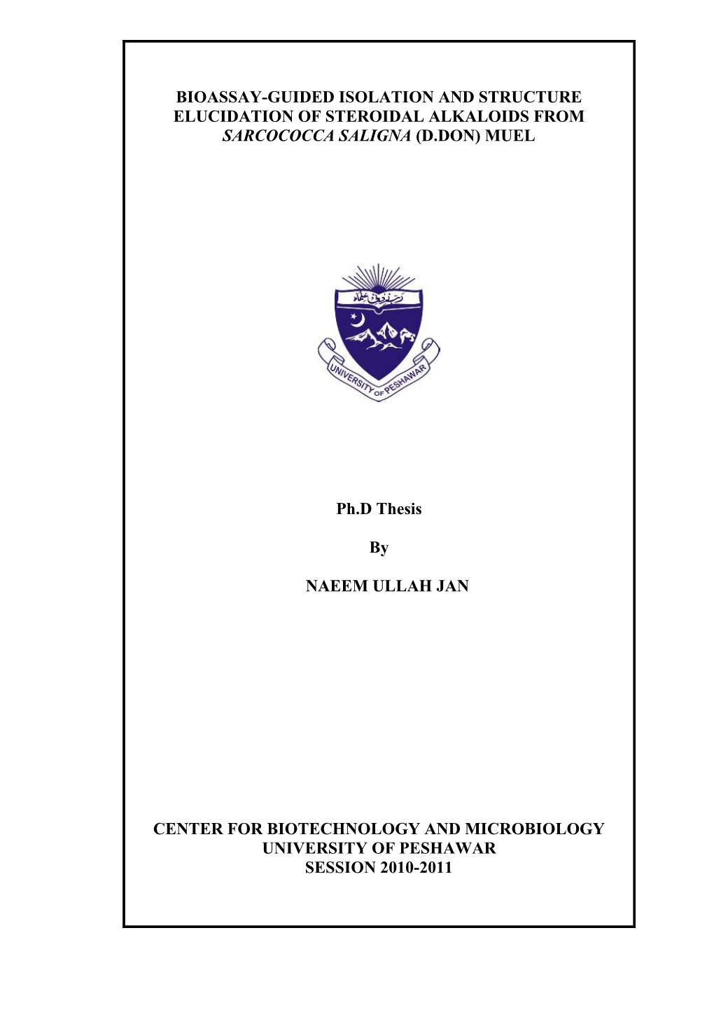 MUEL Ph.D Thesis by N