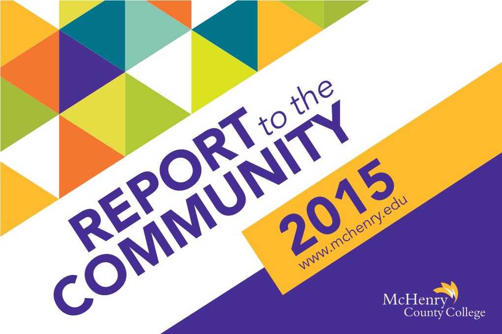 2015 Mchenry County College Annual Report