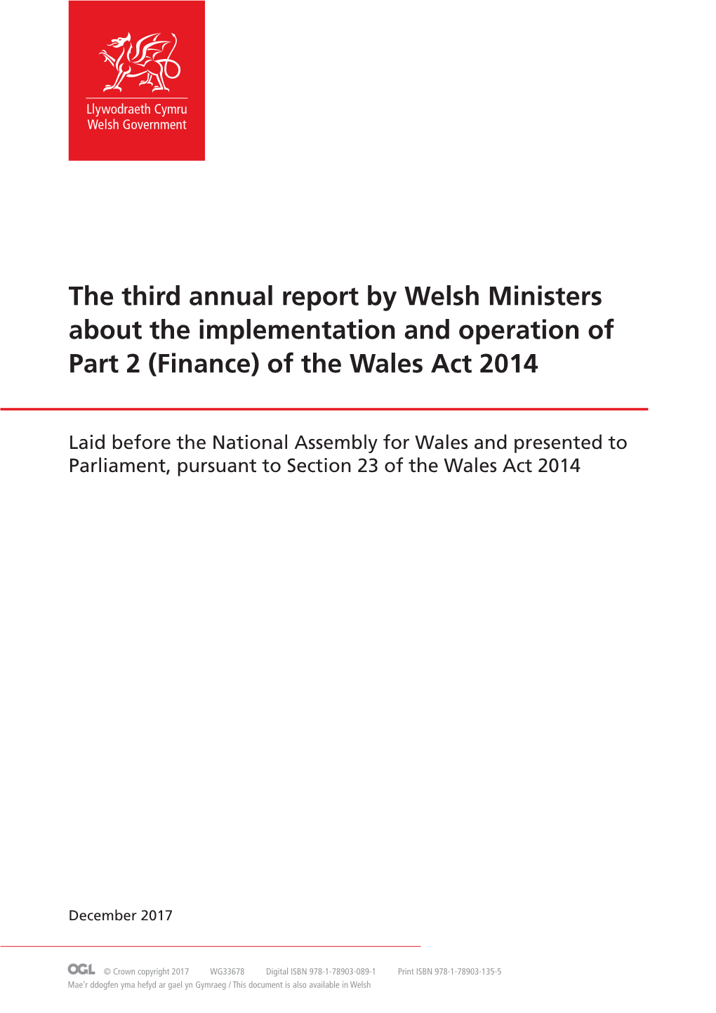 Of the Wales Act 2014