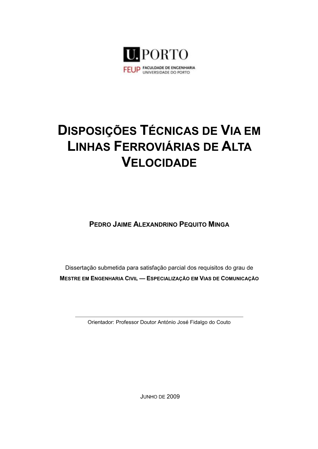 Disposições Técnicas De Via Em Linhas Ferroviárias De Alta Velocidade