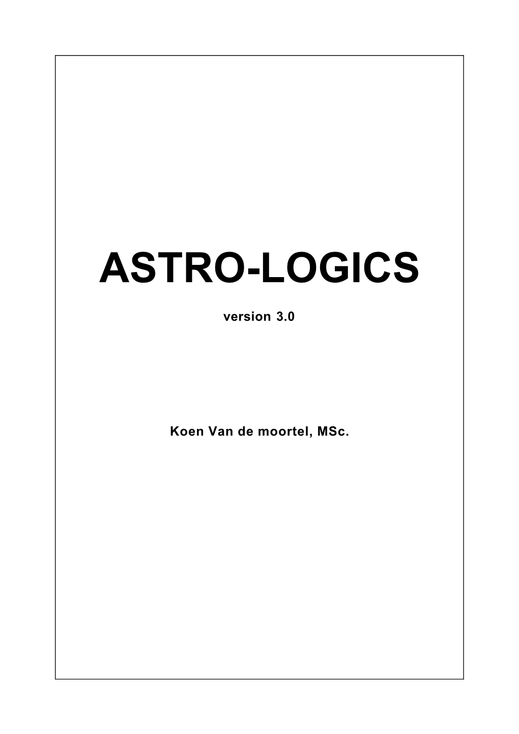 Astro-Logics