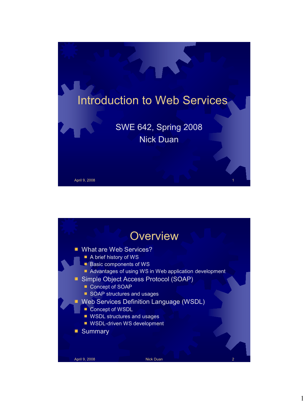 Introduction to Web Services Overview