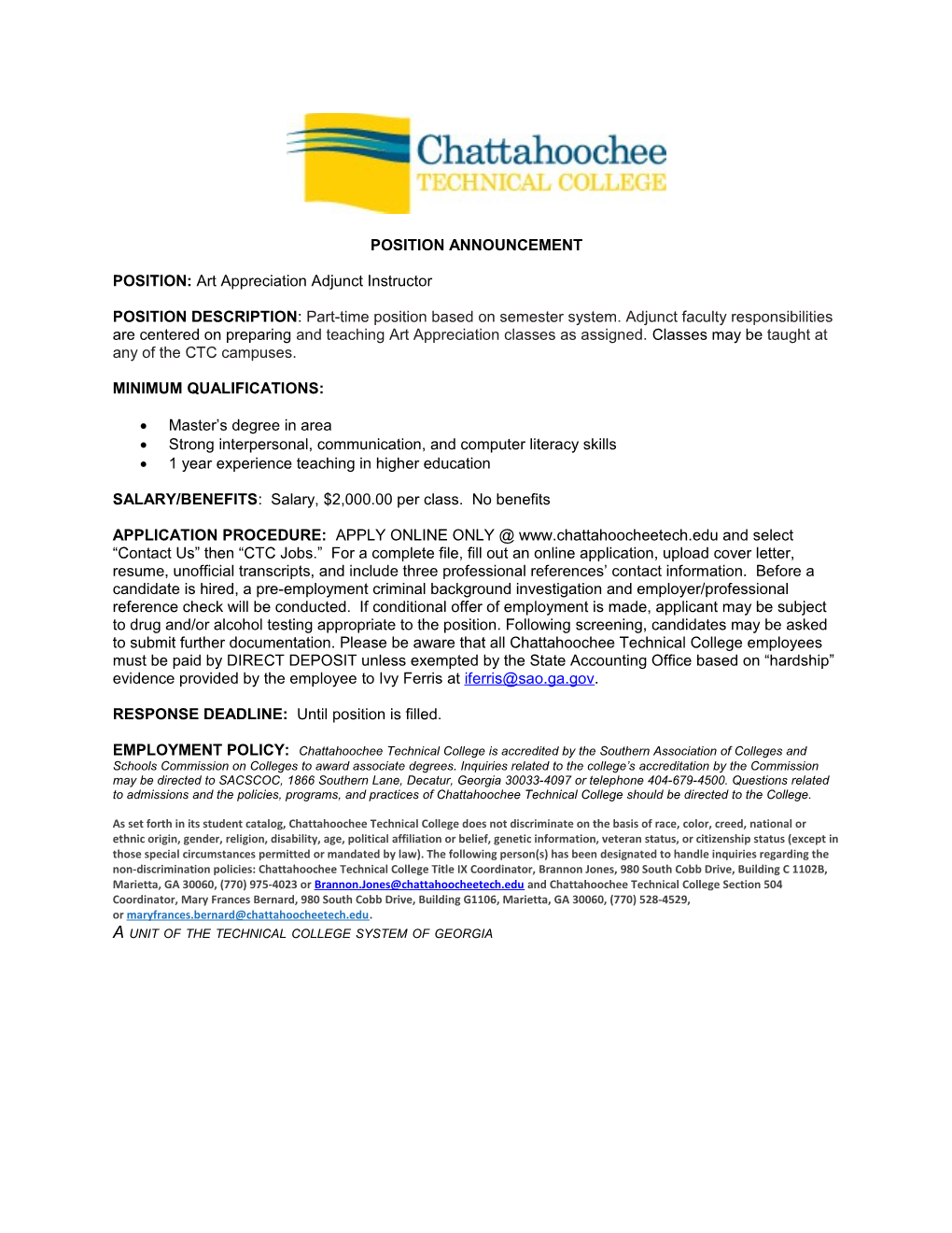 Chattahoochee Technical Institute