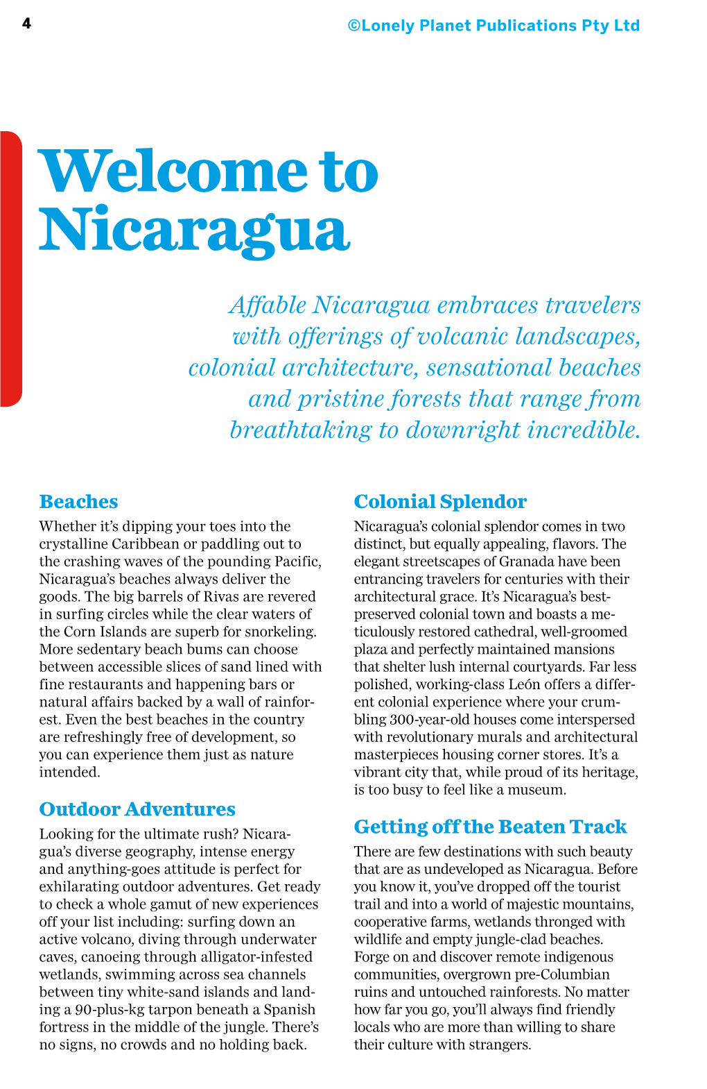 Welcome to Nicaragua