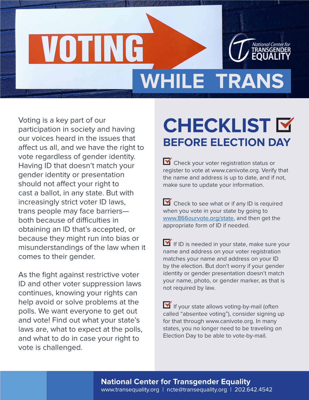 Voting While Trans