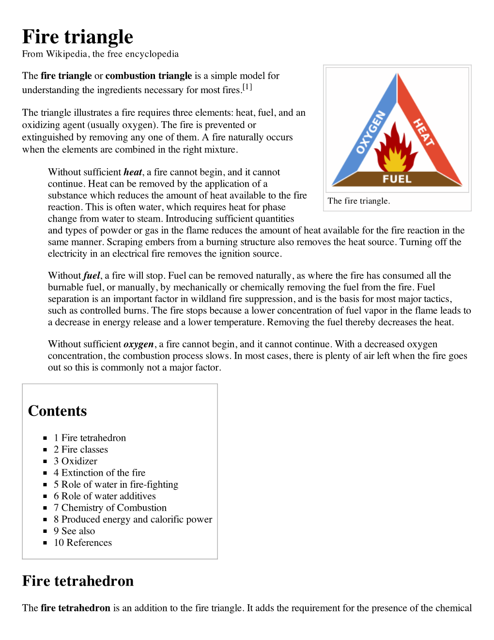 Fire Triangle from Wikipedia, the Free Encyclopedia