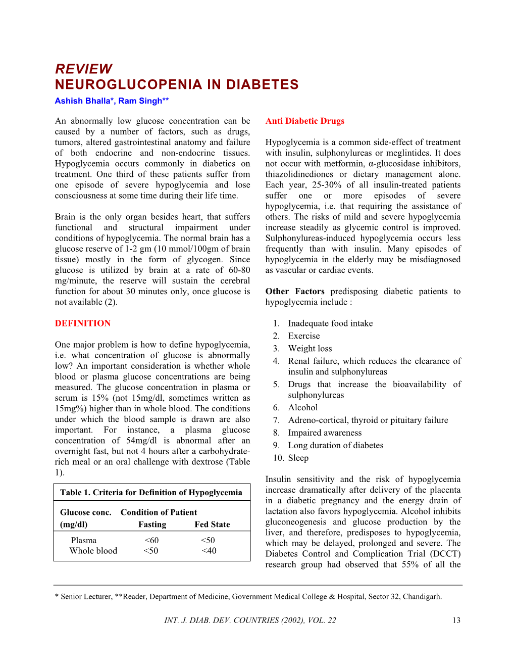 Review Neuroglucopenia in Diabetes
