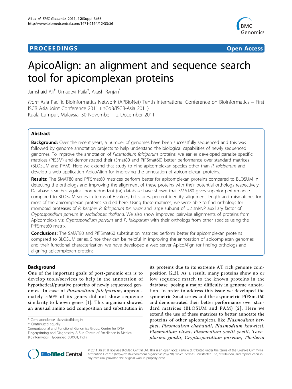 View Plasmodb: a Functional Genomic Database for Malaria Parasites