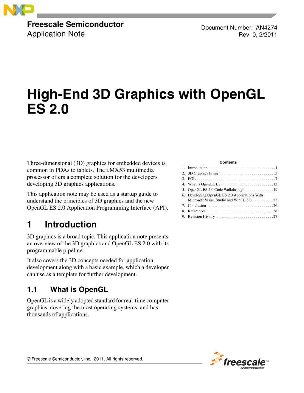 High-End 3D Graphics with Opengl ES 2.0