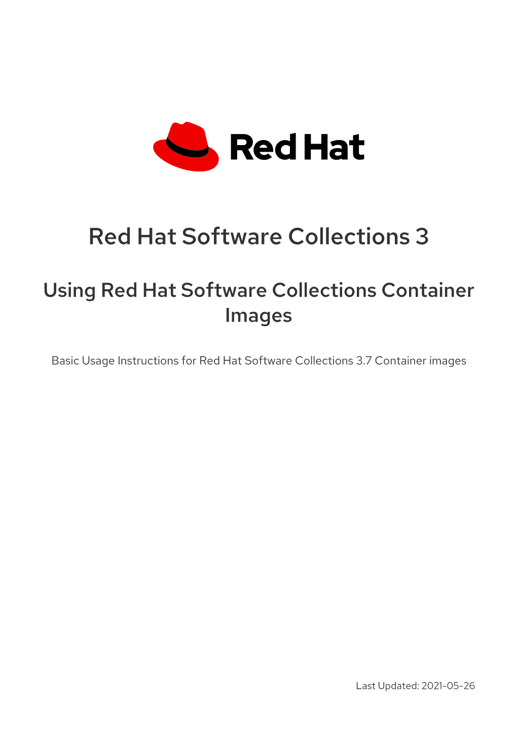 Using Red Hat Software Collections Container Images