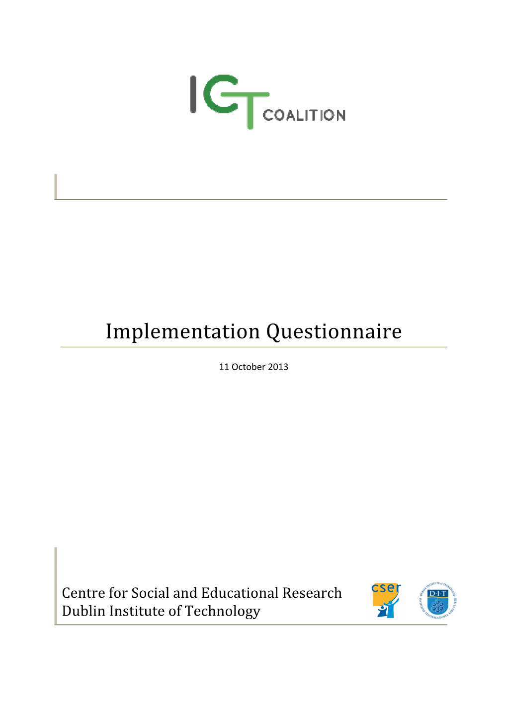 2014 ICT Principle Implementation Report