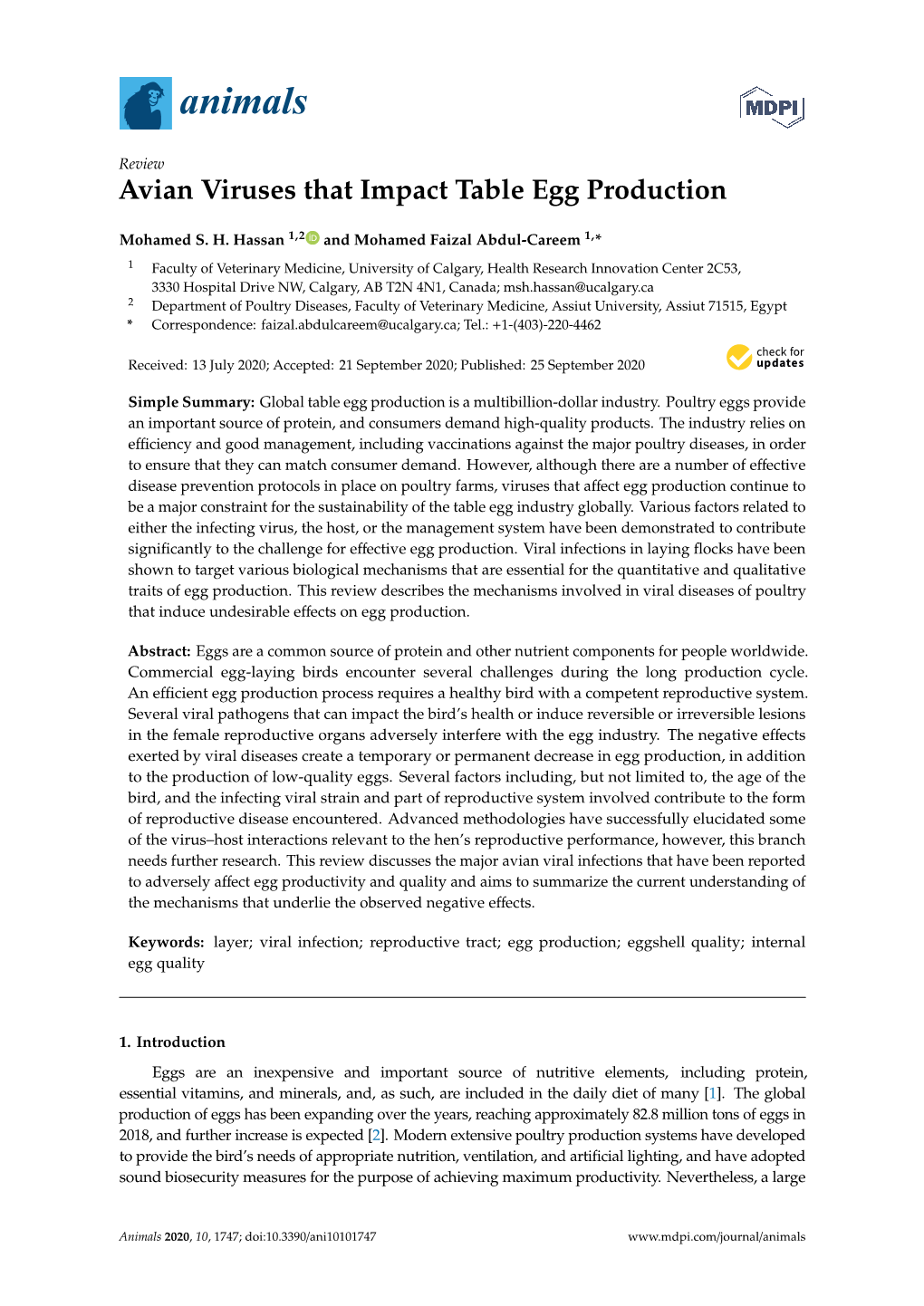 Avian Viruses That Impact Table Egg Production