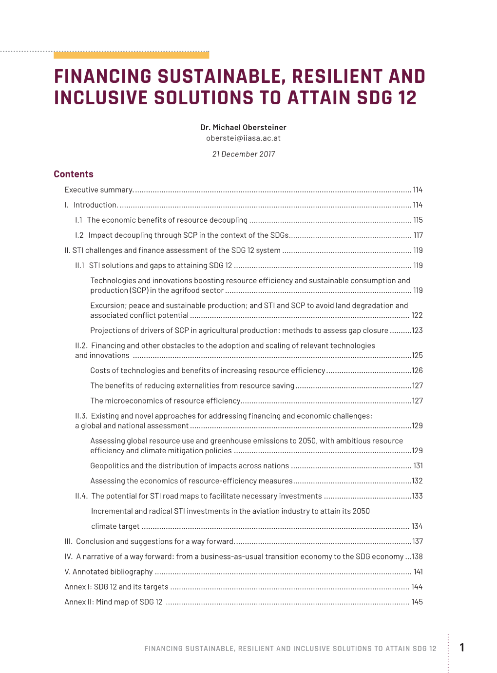 Financing SDG 12