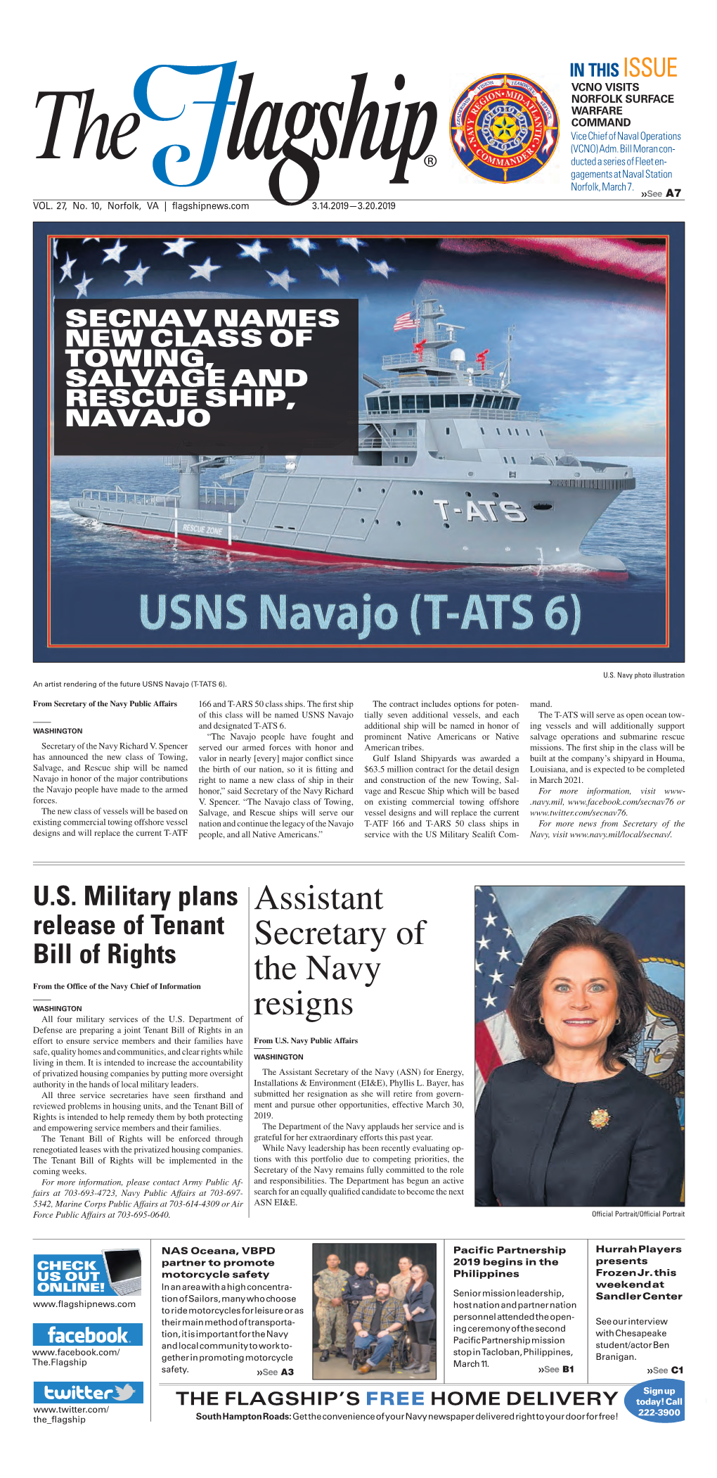Assistant Secretary of the Navy Resigns