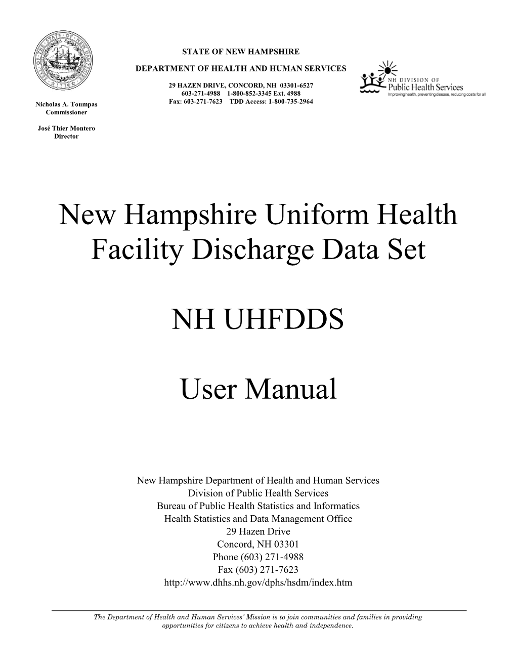 NH UHFDDS User Guide