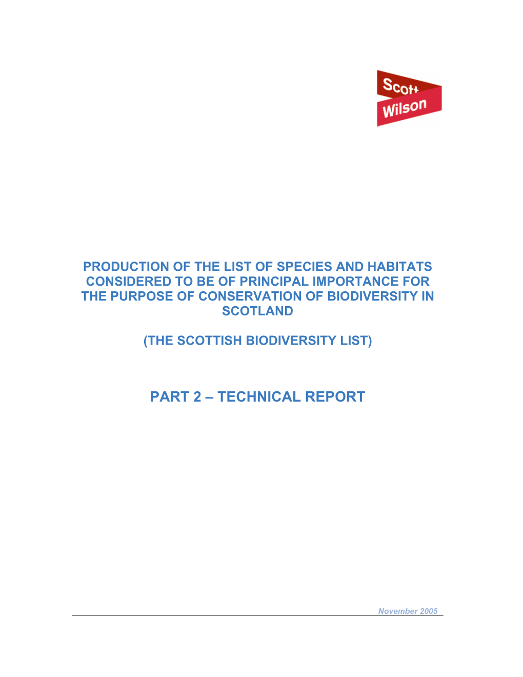 Scottish Biodiversity List)