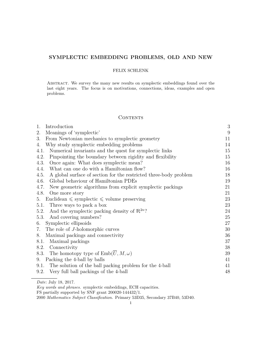 Symplectic Embedding Problems, Old and New