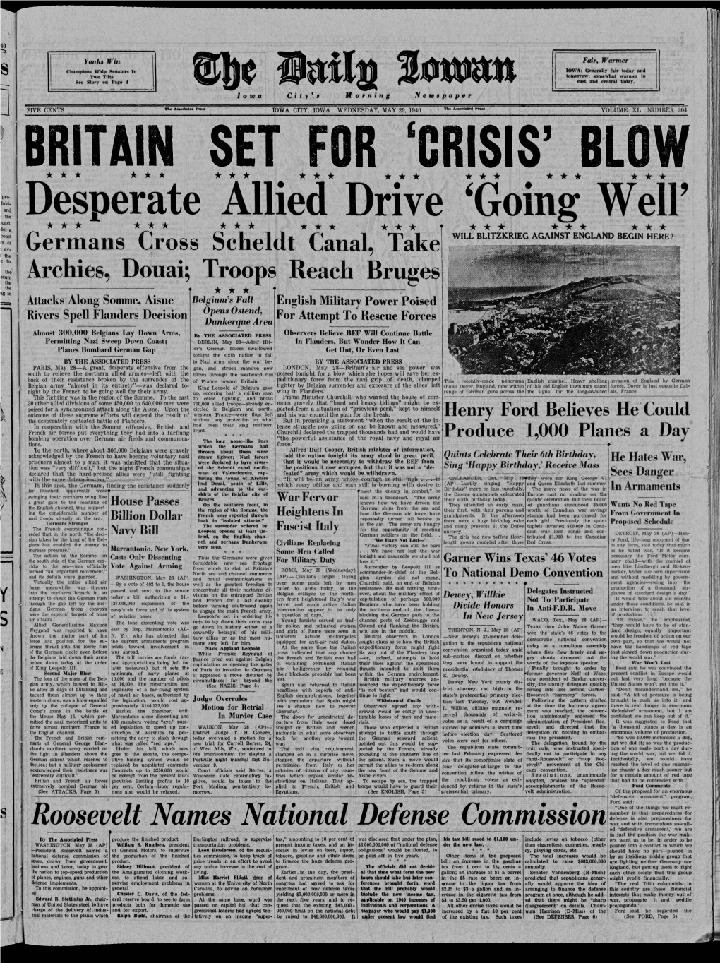 Daily Iowan (Iowa City, Iowa), 1940-05-29