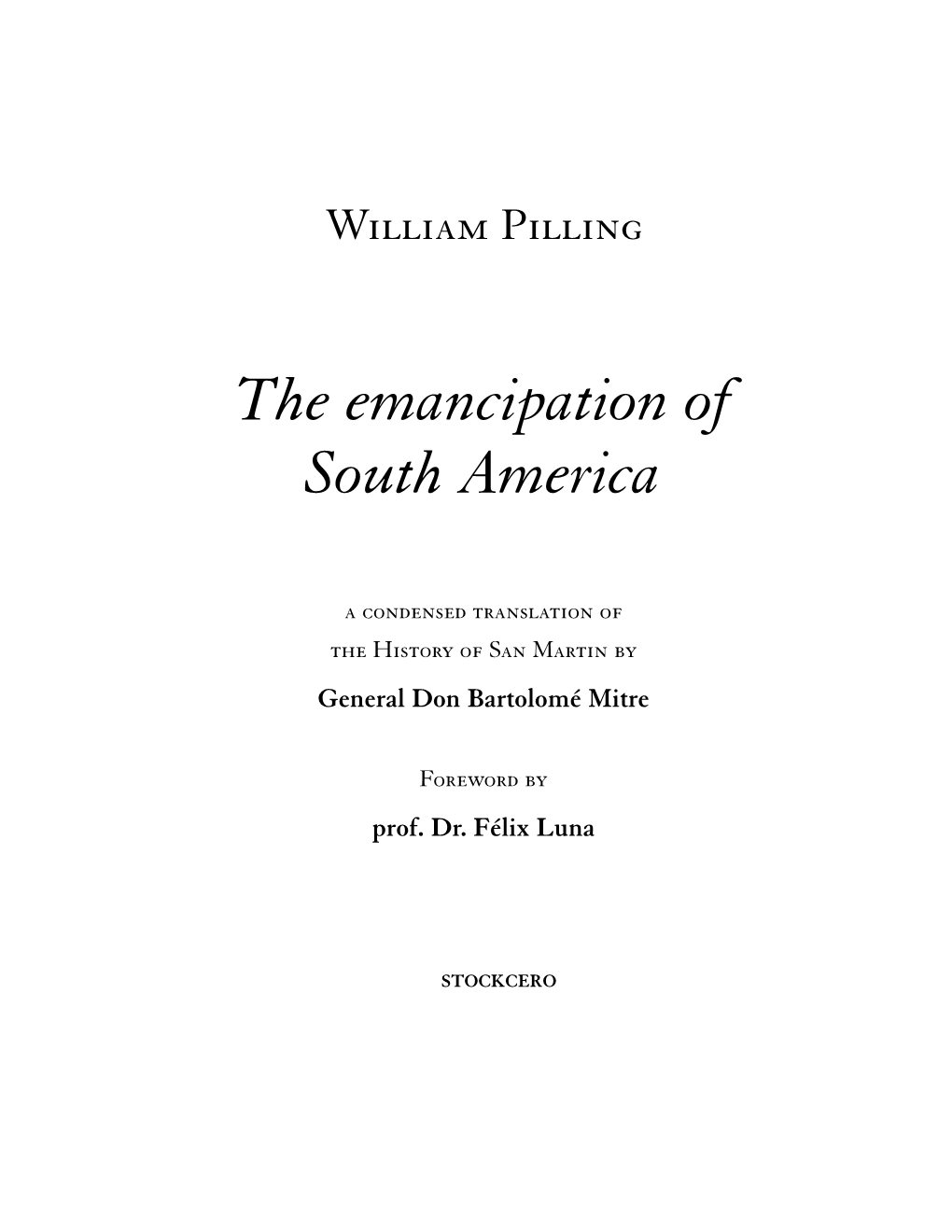 The Emancipation of South America