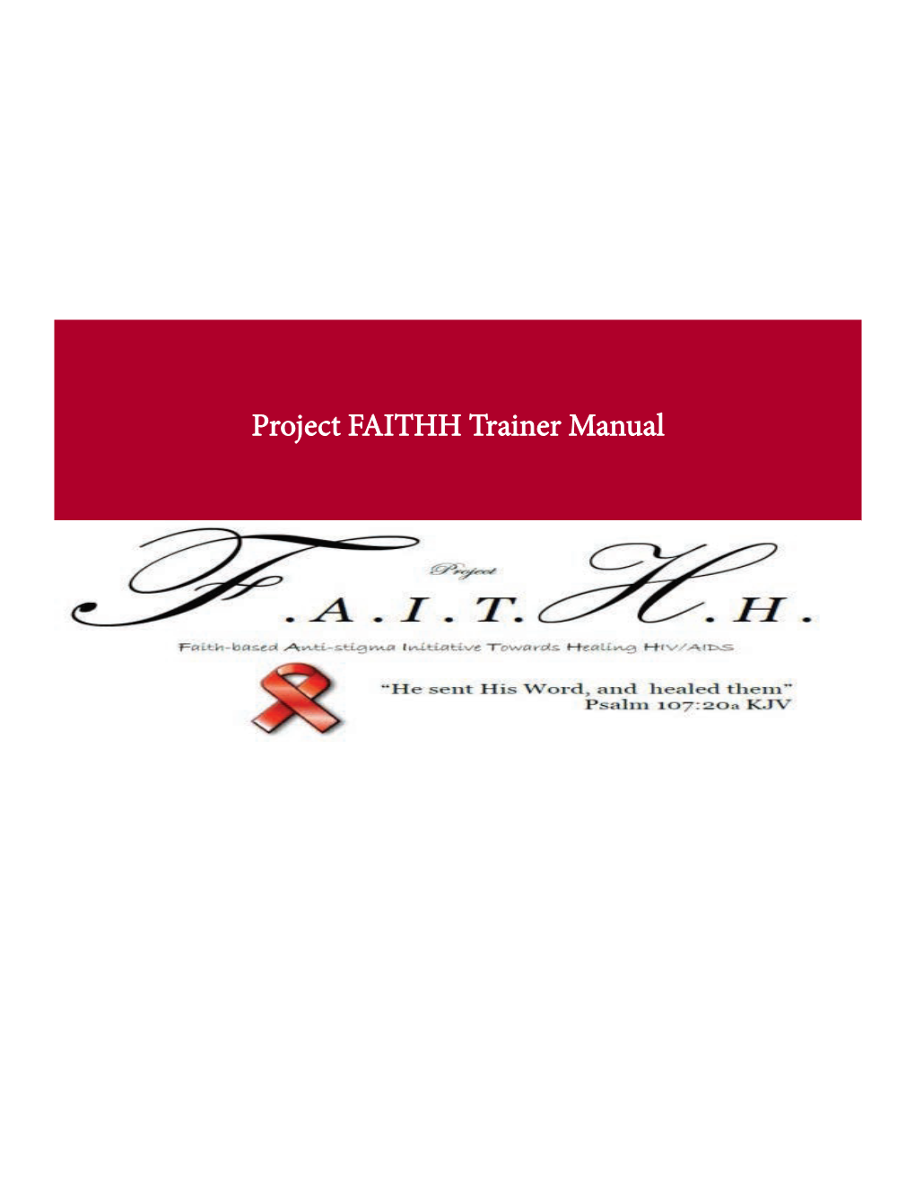Project FAITHH Training Manual