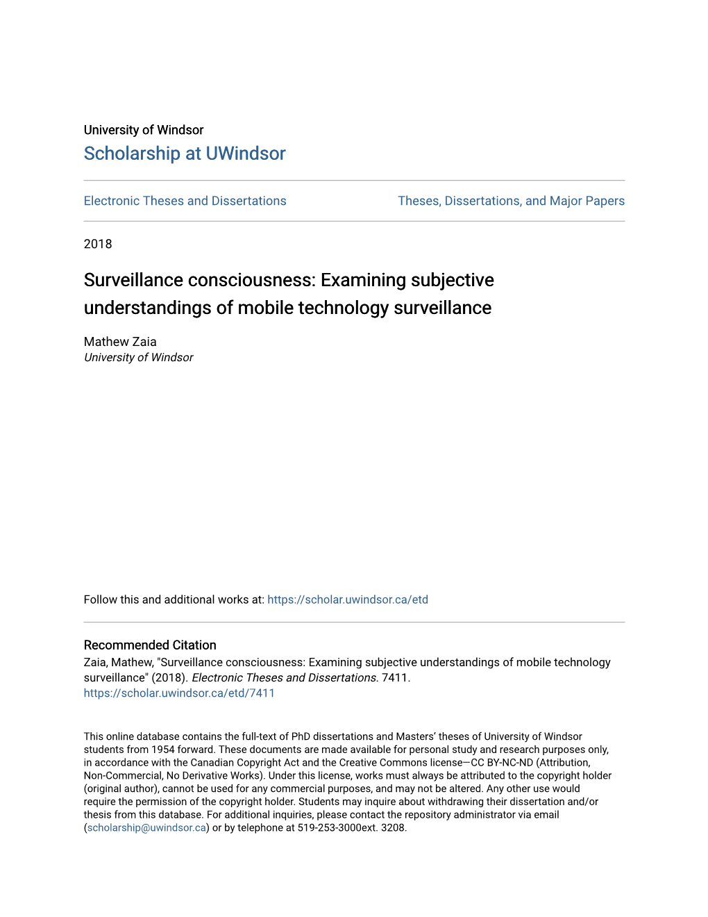 Surveillance Consciousness: Examining Subjective Understandings of Mobile Technology Surveillance