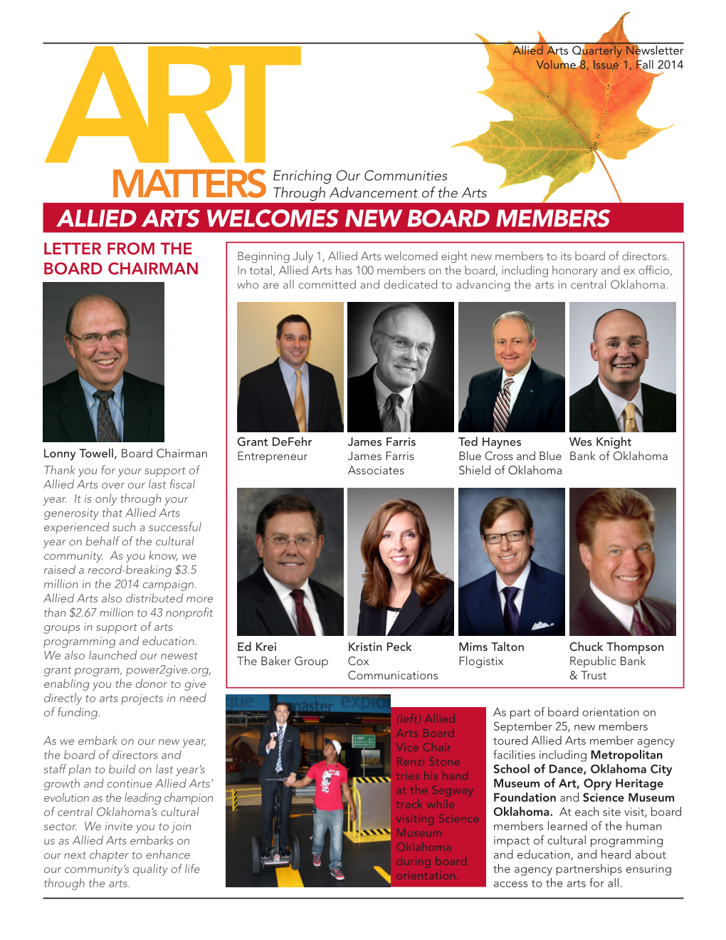 Allied Arts Welcomes New Board Members