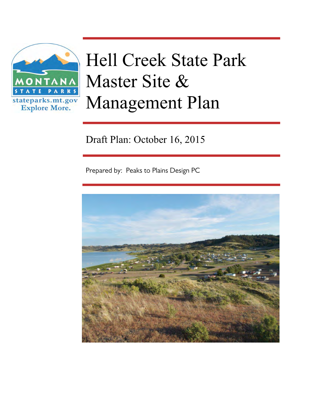 Hell Creek State Park Master Site & Management Plan