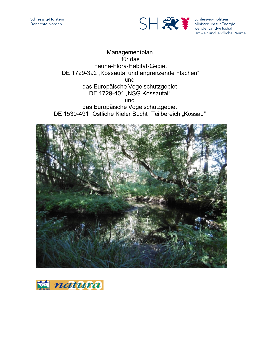 Managementplan Für Das Flora-Fauna-Habitat-Gebiet DE