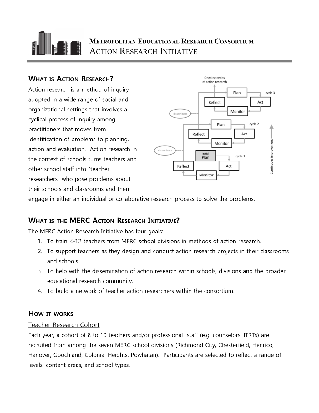 MERC Teacher Action Research Initiative