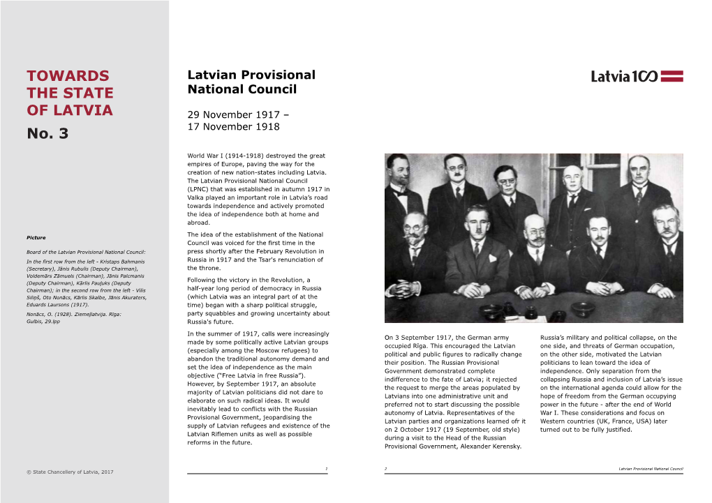 Find out What Is Latvian Provisional National Council
