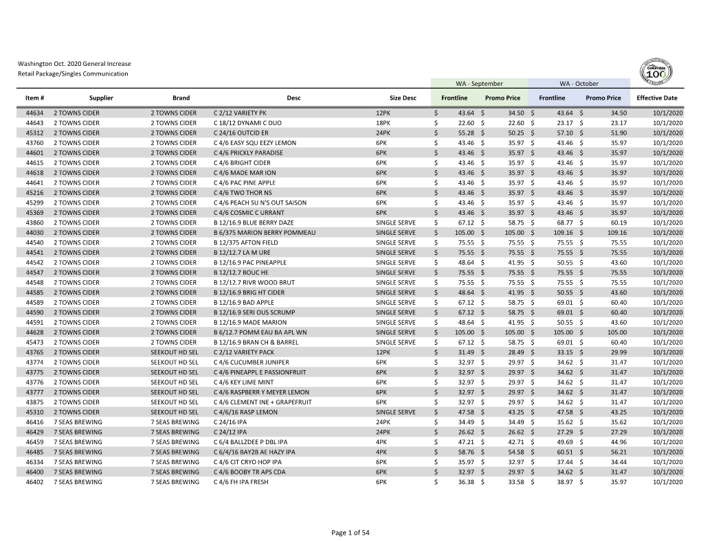 Page 1 of 54 Washington Oct