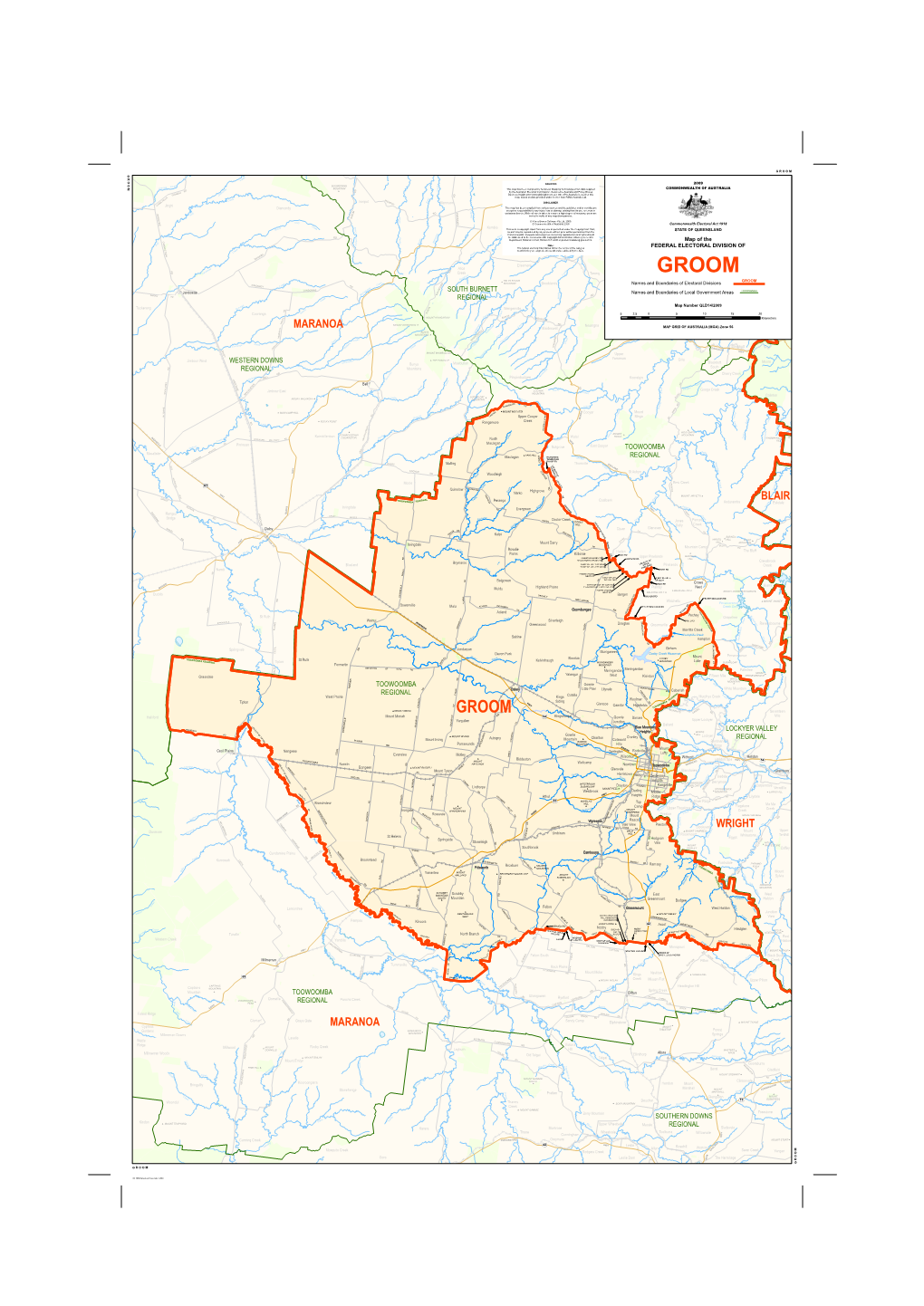 Map of the Division of Groom (2009)