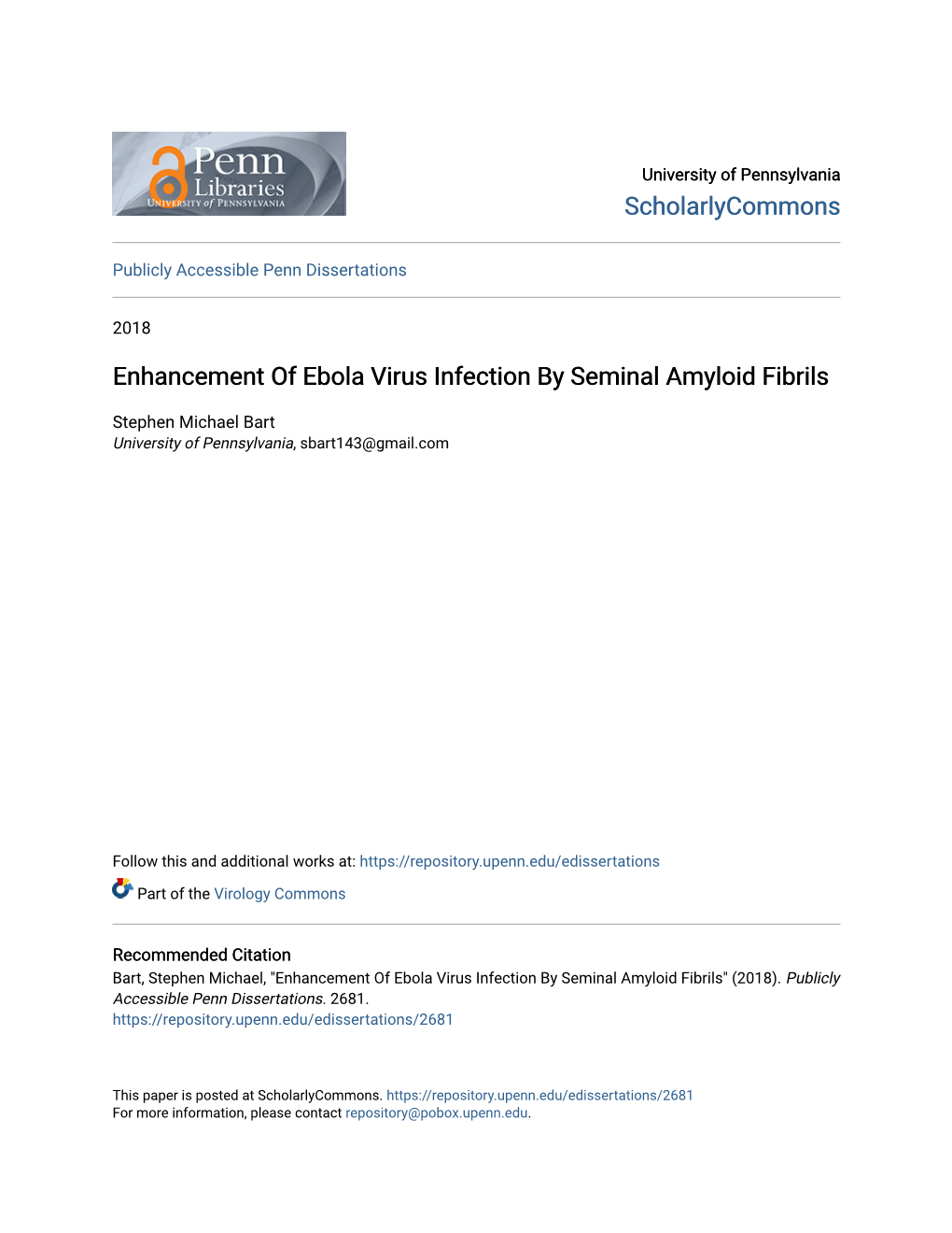 Enhancement of Ebola Virus Infection by Seminal Amyloid Fibrils