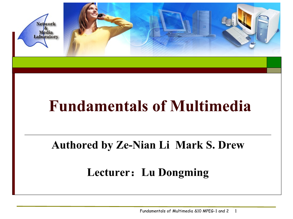 Fundamentals of Multimedia