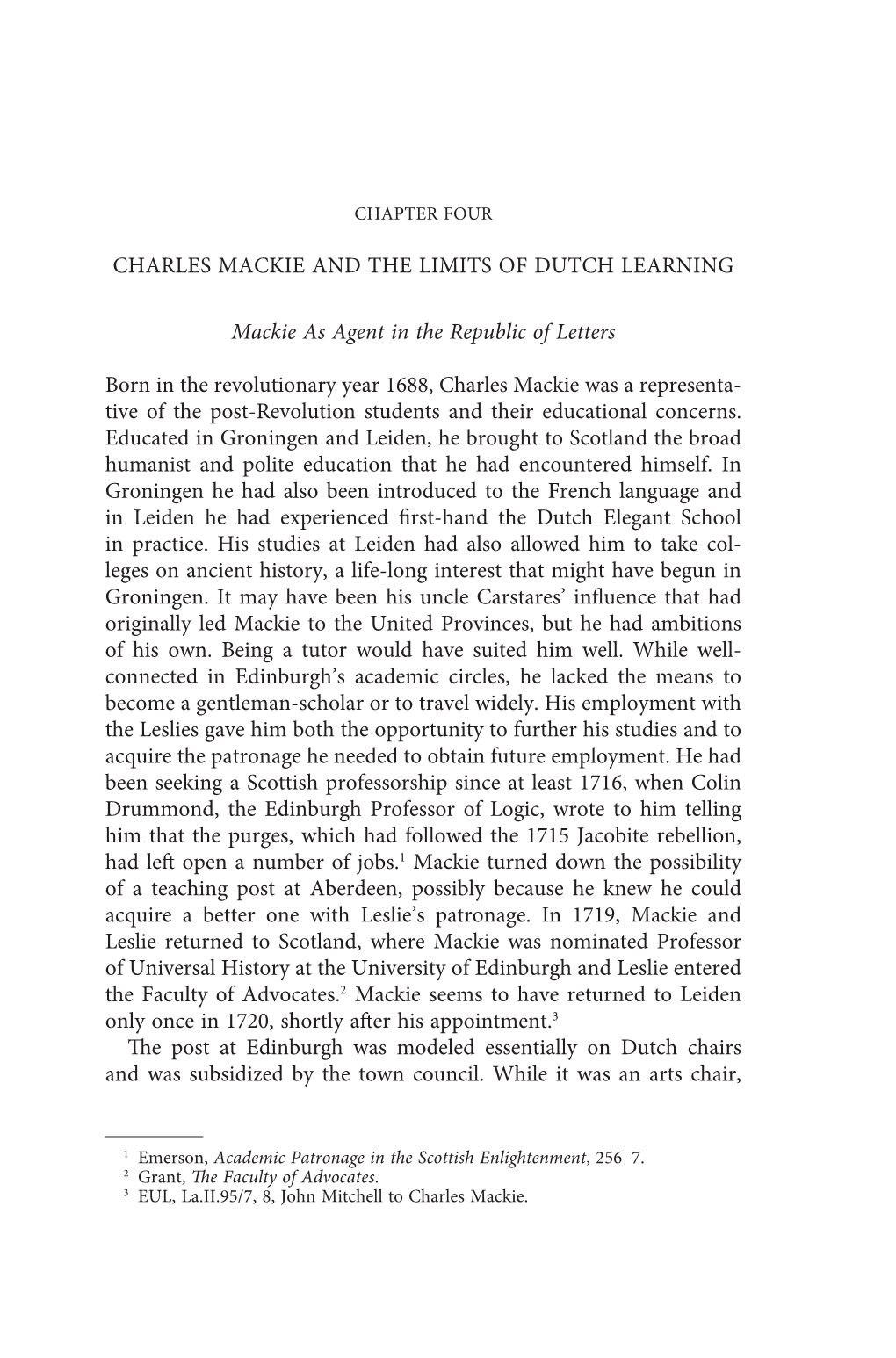 Charles Mackie and the Limits of Dutch Learning Mackie As Agent In