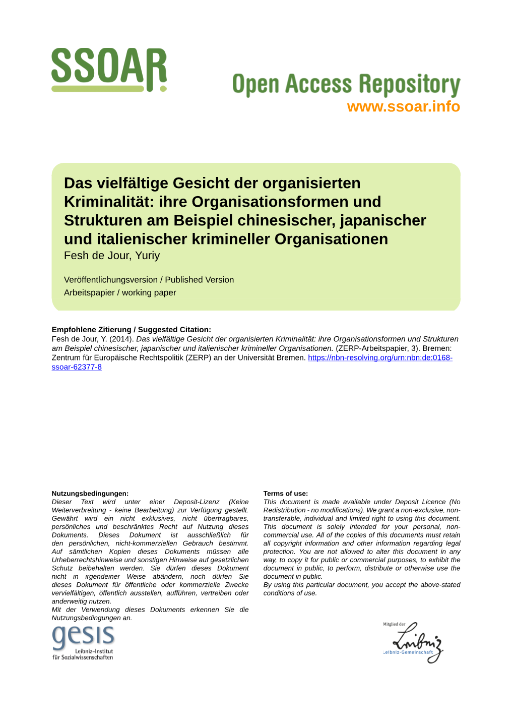 Das Vielfältige Gesicht Der Organisierten Kriminalität: Ihre