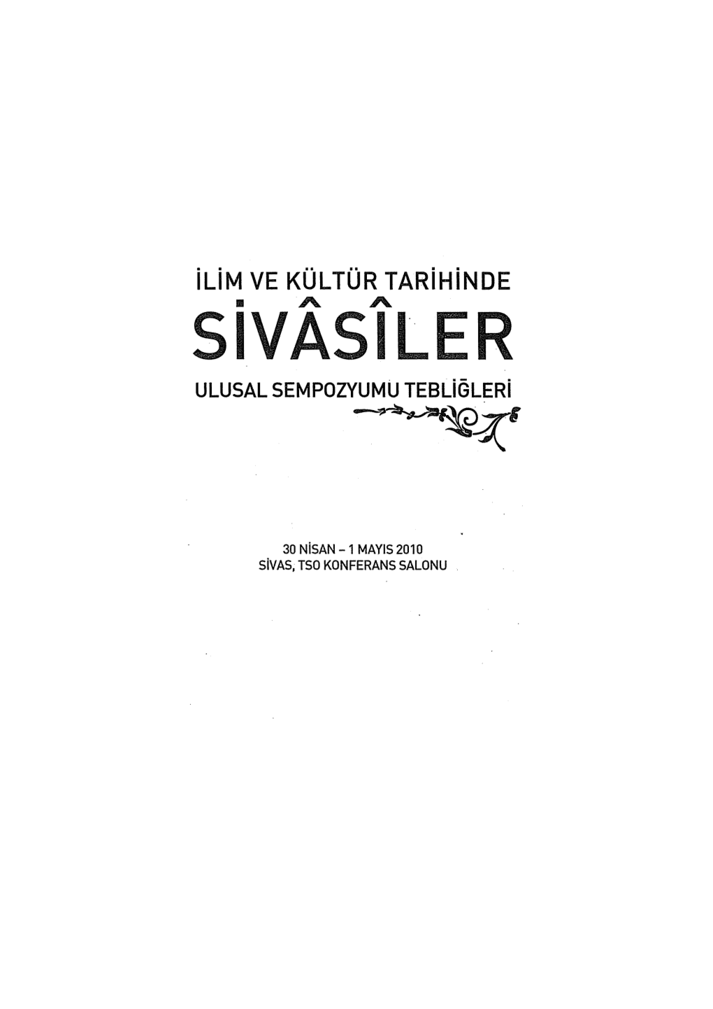 Sivasller ULUSAL SEMPOZVUMU Tesligleri ~-7!