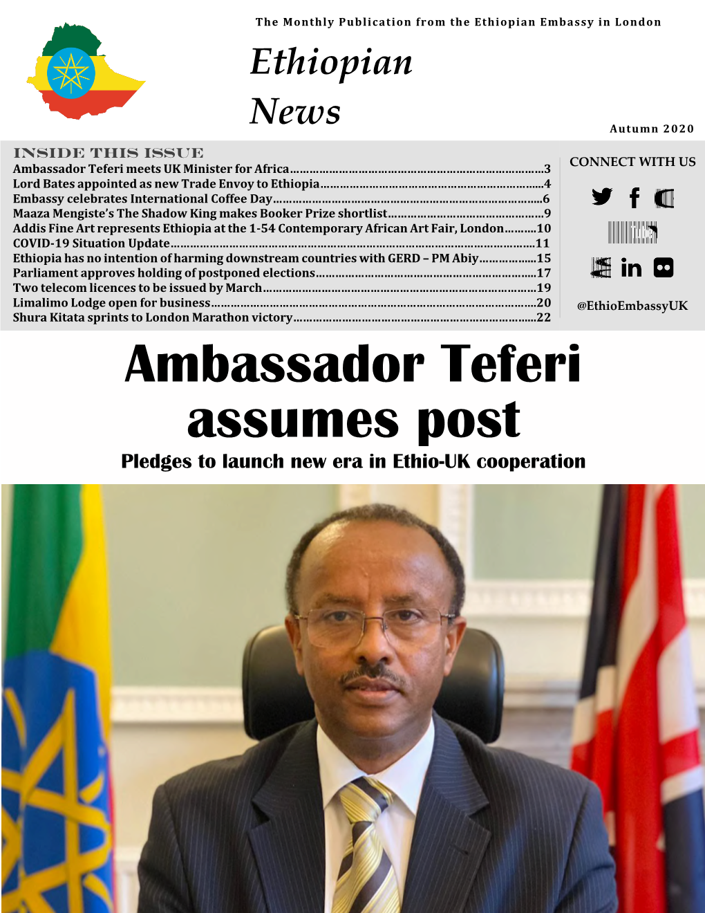 Ambassador Teferi Assumes Post