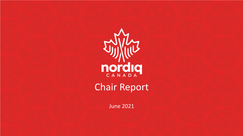 Chair Report