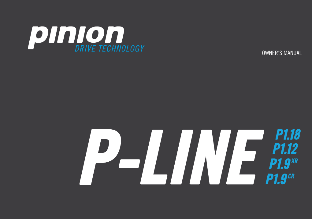 Owner's Manual – P-Line