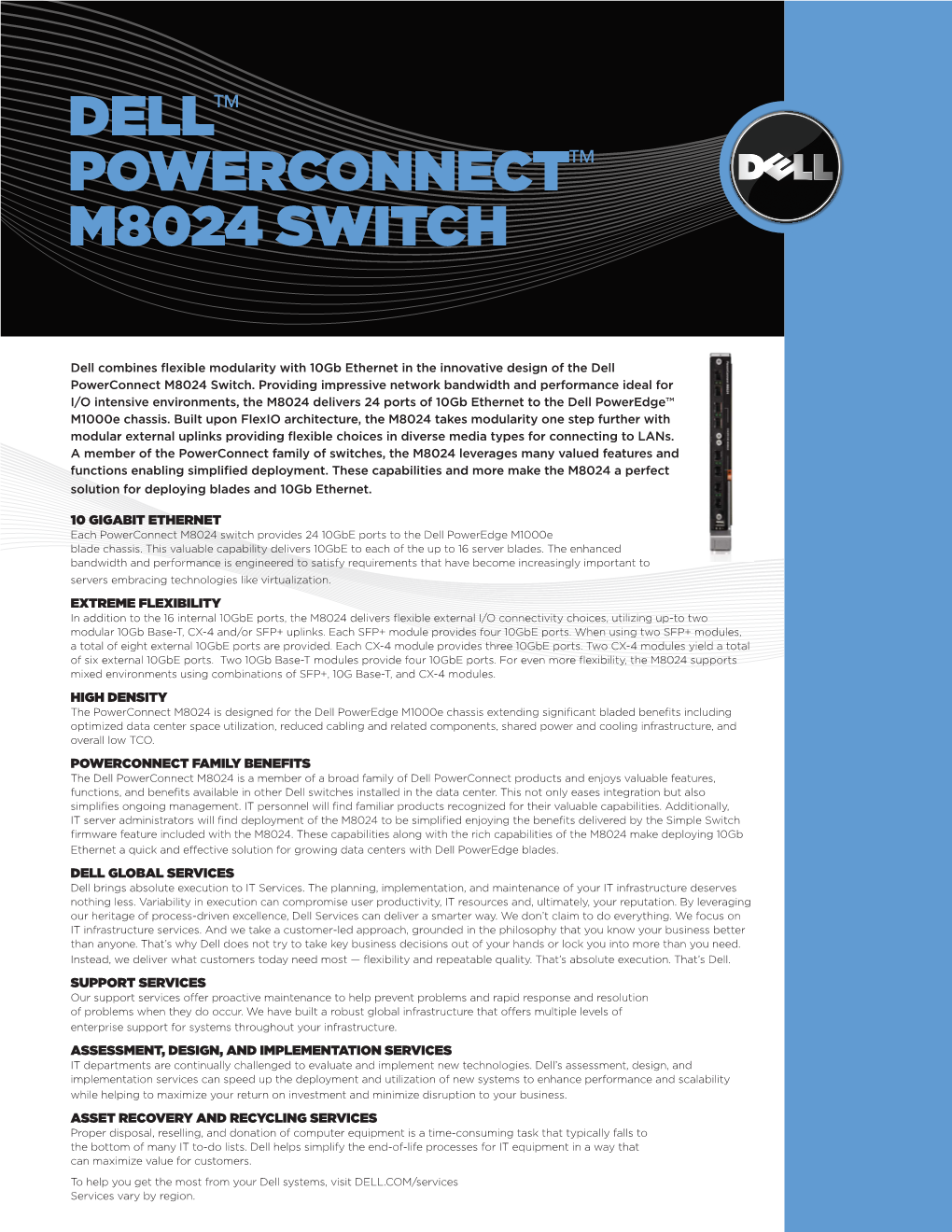 Dell™ POWERCONNECT™ M8024 SWITCH